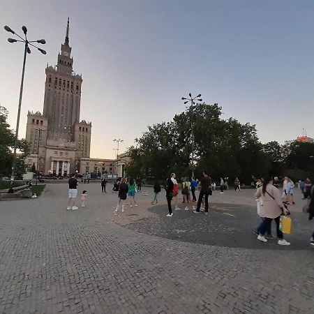 Centrum Zlote Tarasy Metro Rondo Onz Balkon Lägenhet Warszawa Exteriör bild